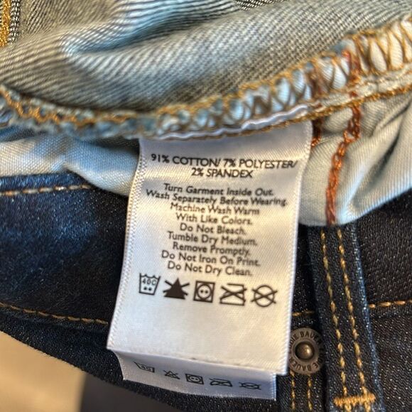 NWT Eddie Bauer Jeans Stayshape Bootcut Dark Wash Curvy Fit Size 16 Tall - Picture 11 of 11